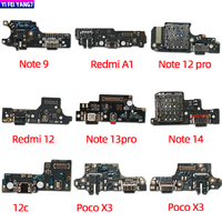 Cable flexible original Yifeiyang para puerto de carga USB para Redmi 9/9C/9A/Note 10T/10/9T/9S Pro Max NFC Black Bar