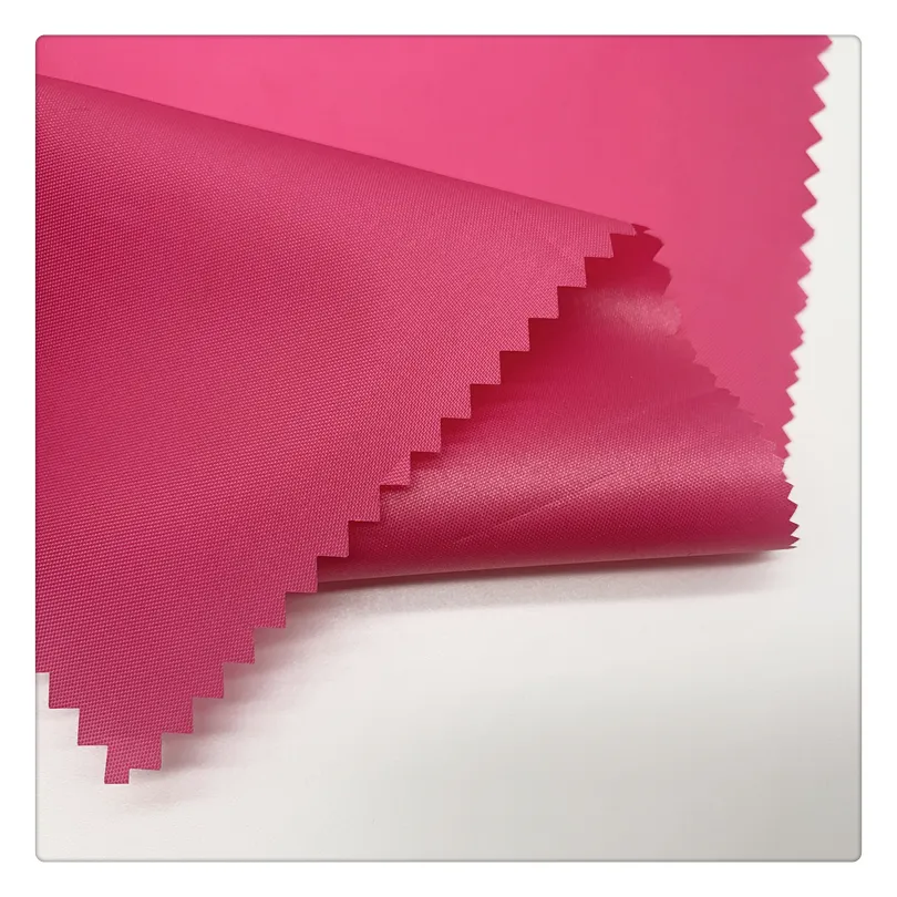 100% Polyester taffeta 210T pu coated fabric 3000mm waterproof for raincoat jacket umbrella fabric