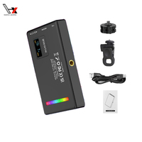 Lampe de poche RVB W140, lumière LED portable pour photographie, lumière vidéo sur caméra, batterie intégrée, durée de vie ultra longue, design mini