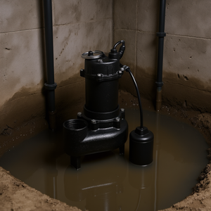 Bomba Sumergible de Hierro Fundido para Aguas Residuales, 1 HP, 5200 GPH, 2 Pulgadas NPT, Interruptor de Flotador Automático, Bomba Centrífuga para Agua Efluvial - Product Image 2