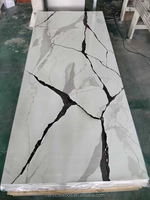 1.22*2.44m Artificielle Flexible SPC Composite Marbre Alternative Panneau Mural Étanche PVC Plastique UV Ménage Hôtel
