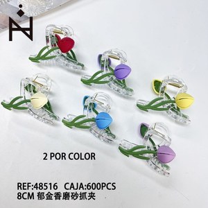 Fermaglio per capelli Tulip Frosted Claw Clip 8 cm, accessorio moda per donna - Product Image 1