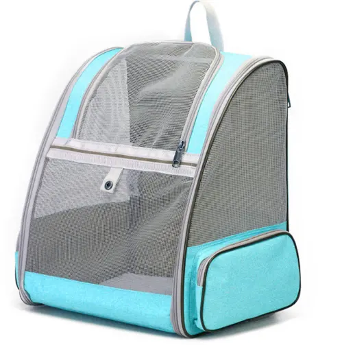 Pet Cat Dog Backpack Breathable Mesh Outdoor Walking Travel Folding Bag Portable Transport Bag