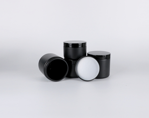 Black Empty <b>Plastic</b> Protein Powder <b>Jar</b> With Screw Lid Multi Size Round Supplement Container For Whey Powder Capsule Sports Nutri - Product Image 5