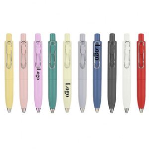 ปากกาเจลพลาสติกพิมพ์โลโก้ตามสั่ง ดีไซน์มาการองสีสันสดใส ขนาด 0.5 มม. สำหรับนักเรียน/ธุรกิจ ขายส่ง - Product Image 1