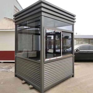 Caseta de Guardia Móvil, Estructura de Acero y Aluminio, Estación de Seguridad Portátil de Metal para Uso en Exteriores - Product Image 4