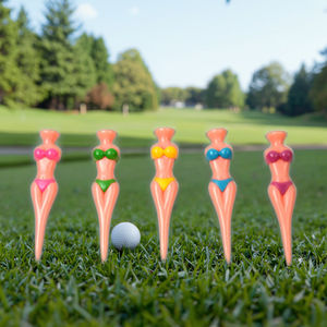 Caiton Golf Modèle HYT-37 Tees de golf 83mm, écologiques, design 'Beauty Bikini', en plastique, avec impression de logo personnalisé, 1000 unités - Product Image 5