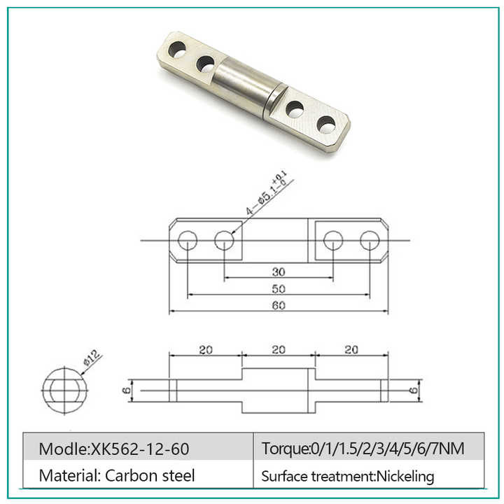 360 Degree Rotation Bar Concealed Rotary Shaft Fastener Constant Torque ...