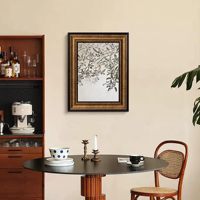 Cadres muraux vintage A4 en bronze personnalisés pour l'affichage de photos et de peintures sur toile