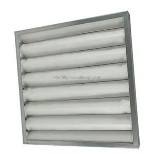 Aluminum frame galvanized sheet folding plate filter industrial primary efficiency air filters