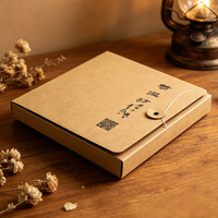 Boîtes d'expédition personnalisées en kraft pour documents, avec cordon et bouton, pour enveloppes en papier