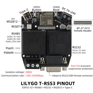En Stock, Módulo de Control Industrial Original LILYGO T-RSS3 ESP32-S3 RS232 RS485, Placa con 8MB de Memoria Flash - Product Image 5