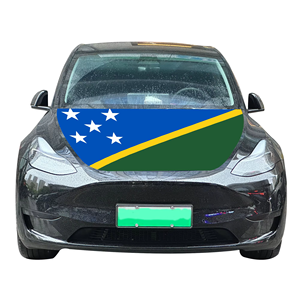 Venta al por mayor 120x150cm las cubiertas del capó del coche de las <span class=keywords><strong>Islas</strong></span> Salomón bandera asequible cubierta del capó del motor del coche resistente al desgaste y duradero - Product Image 1