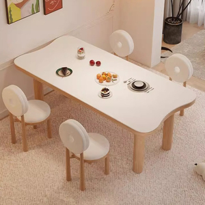 Tavolo da pranzo con struttura in legno rettangolare di <span class=keywords><strong>dimensioni</strong></span> generose moderne RG1R-A eleganti set da sala da pranzo - Product Image 6