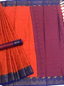 Nouveau fabuleux Look coton soie Saree avec chemisier pièce femmes indiennes portent Sari pas cher bas prix en gros Surat Alphanumero - Product Image 6