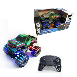 KS 2.4G RC Monster Truck Jouet pour enfants <span class=keywords><strong>Voiture</strong></span> radiocommandée à grande vitesse Hors route RC Racing Truck avec lumière clignotante - Product Image 5