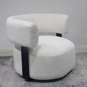 Modern French Design Pax Accent Chair Comfortable Hotel Armchair With Solid Fabric