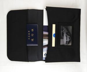 Portadocumentos de Cuero para Automóvil, para Manual del Vehículo, Licencia de Conducir, Identificación y Seguro, con Logotipo Personalizado en Relieve, Carpeta de Archivos para Empresa - Product Image 3