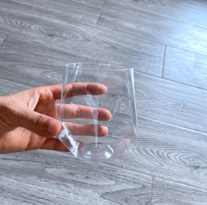 Custom Diamond Drinking water Wine Glass Cup Wedding Champagne transparent goblet Glass Cups 12 OZ plastic wine cups