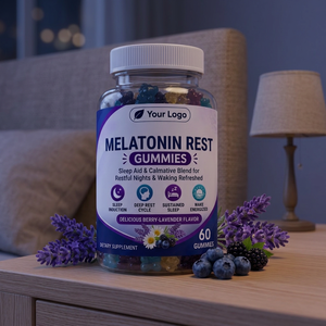 <b>Melatonin</b> Plant Based Vegan <b>Gummies</b> with Fruity Flavor and Pectin Formula Convenient Chewable Format for Evening Routine Travel - Product Image 2