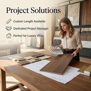 Piso de Madera de Nogal Negro Ecológico Enf, de Ingeniería, con Pintura a Base de Agua de 1900X190X15/3.0mm, para Villas Europeas de Lujo - Product Image 6