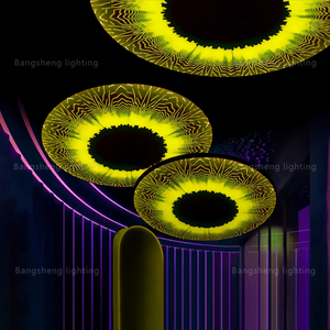 Hiện đại sáng tạo vô hạn gương <span class=keywords><strong>LED</strong></span> ánh sáng Trần cho bầu không khí thanh E26 cơ sở bóng đèn có thể điều chỉnh chiều cao tùy chỉnh đóng gói - Product Image 1