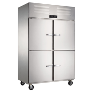Congelador Comercial Vertical de 4 Puertas, Congelador Vertical con Puerta de Vidrio, Refrigerador Comercial para Alimentos D10-L4 para Restaurantes - Product Image 4