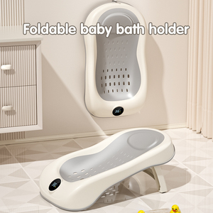 Nuova Sedia da Bagno Sicura per Neonati e Bambini, Vasca da Bagno in Plastica Traspirante con Termometro, Prodotti per il <span class=keywords><strong>Bagnetto</strong></span> del Bambino - Product Image 3
