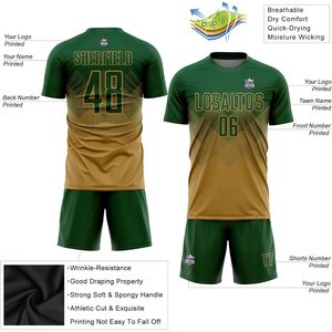 Camiseta de Fútbol Personalizada Unisex para Adultos, Sublimada, Absorbente de Humedad, Cuello Redondo, Diseño Fade, Uniformes de Entrenamiento de Equipo, Manga Corta - Product Image 3