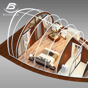 Haute qualité luxe Shell style glamping <span class=keywords><strong>vacances</strong></span> hôtel maison coupe-vent avec PVC couverture extérieure étanche Camping tente pour événements - Product Image 6