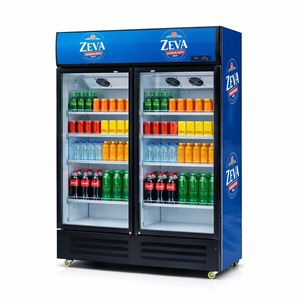 Refrigerador Comercial <span class=keywords><strong>Vertical</strong></span> de Alta Capacidad para Bebidas, con 3 Puertas de Vidrio, Refrigerador Exhibidor de Bebidas - Product Image 2