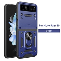 Protection d'objectif coulissante pour Motorola Moto Razr 40 avec anneau magnétique