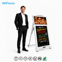 Pantalla Digital Portátil de 21.5 Pulgadas con Batería, Recargable, para Publicidad en Vías Públicas, Menús y Carteles