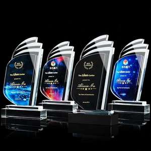 Prêmio De Impressão De Cor Personalizada Troféu De Vidro Troféu De Cristal K9 troféu De Prêmio De Cristal - Product Image 2