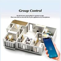 AG-P002-EUM16A Mini Taille 16A Compatible avec l'application Tuya Smart Life Couleur Blanche Prise Intelligente WiFi Prise Intelligente pour la Maison