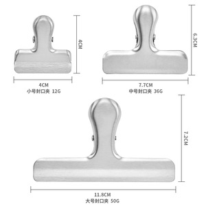 Stainless Steel Food Sealing Clip Rectangle Airtight <b>Kitchen</b> <b>Storage</b> Clamp Large Medium Small Size Available - Product Image 3