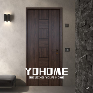 Portes intérieures roumaines à noyau solide en espagne portes intérieures préfinies portes intérieures prémontées grises en bois - Product Image 3