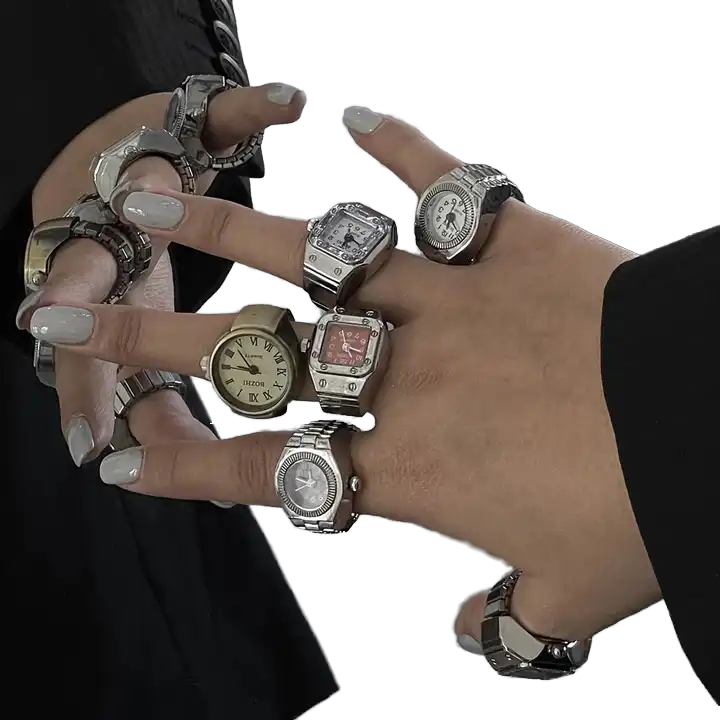 Reloj Fashion Ring Watch 2024 Luxury Adjustable Trendy  display picture 2