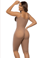 Faja La GLAMUROSA Con Varillas Pierna Larga Sculpting Snatched Full Body Shape Wear Open Bust Tummy Control Sous-vêtements correctifs