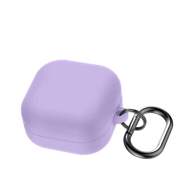 Silicone Keychain case for samsung Buds4, Rubber Silicon Earphone Cover case for samsung galaxy Buds 4 Pro with Carabiner