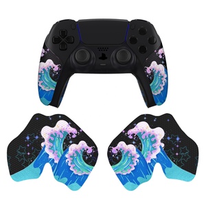 PlayVital Shimmering Waves - Almohadillas de Goma Suave con Textura Profesional Antideslizantes y Absorbentes del Sudor para el Control de PS5 - Product Image 3