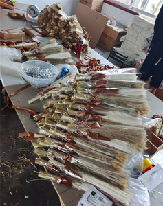 E07499 Boho vaso di vetro 40-50CM 15 30 pezzi conservato Reed Grass Set regalo piccolo bianco secco pampa erba Bouquet <span class=keywords><strong>per</strong></span> la decorazione di nozze - Product Image 5