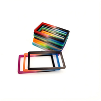 Protège-cartes de crédit RFID en TPU scintillant 4 couleurs mélangées 35pt, protecteurs de cartes à collectionner standard sans support rigide, souples