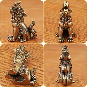 Estatuillas de Dragón de Latón Hechas a Mano, Nueve Hijos del Dragón, Estatua de Animal de Mitología China Única para Compañero de Té, Decoración de Oficina y - Product Image 2