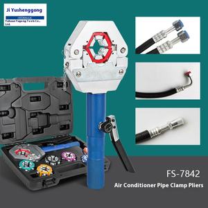 Pince à sertir <span class=keywords><strong>hydraulique</strong></span> portable en alliage d'aluminium pour tuyaux <span class=keywords><strong>de</strong></span> climatisation, 8T, course <span class=keywords><strong>de</strong></span> 15 mm, FS-7842, pour applications automobiles et CVC - Product Image 3