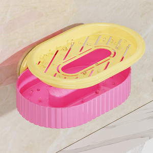 Jabonera Minimalista de Pared Ovalada de ABS con Drenaje para Baño y Dormitorio - Product Image 3