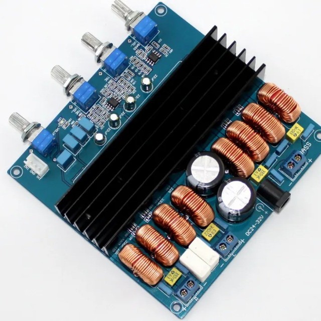 TDA7498 Mini 200W+100W+100W HIFI Digital Power Amplifier Board Module Subwoofer Audio 2.1 Audio Amplifier Board