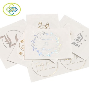 Autocollant de logo circulaire de Laser d'arc-en-ciel personnalisé d'étiquette auto-adhésive d'estampage à chaud transparent - Product Image 6