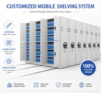 Système d'étagères compactes personnalisées professionnelles, étagère de rangement mobile pour bibliothèque, archivage, bureau, solution de stockage de dossiers