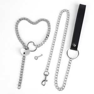 Collier à chaîne lourde, laisse <span class=keywords><strong>BDSM</strong></span>, outil de bondage, jeu de domination, entraînement soumis, dispositif de retenue pour couple - Product Image 5